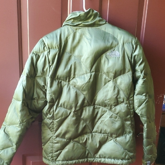 The North Face Aconcagua Olive Green 550 Fill Puffer Jacket - Picture 9 of 11